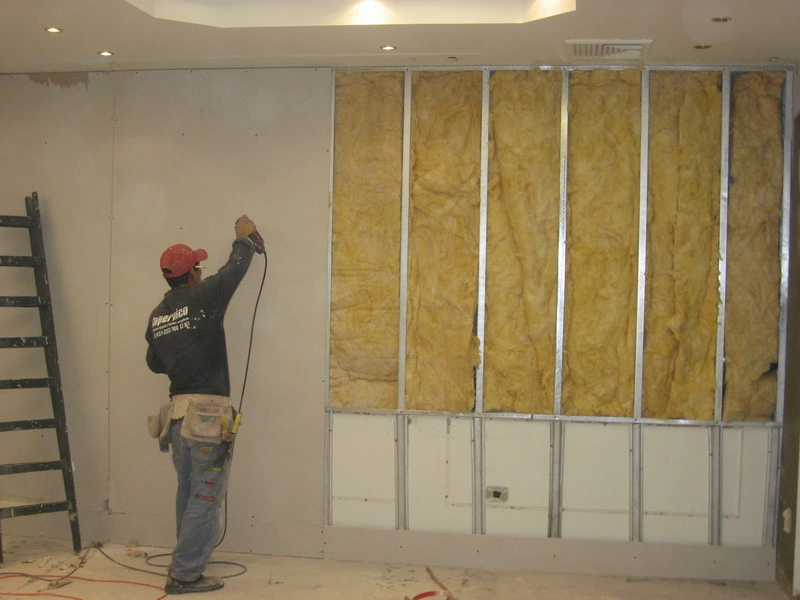 Parede de drywall para reforma de apartamento